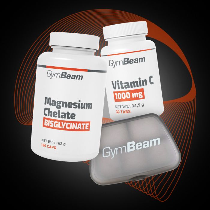 Magnézium-kelát (biszglicinát) - GymBeam + ajándékok 180 kapsz.