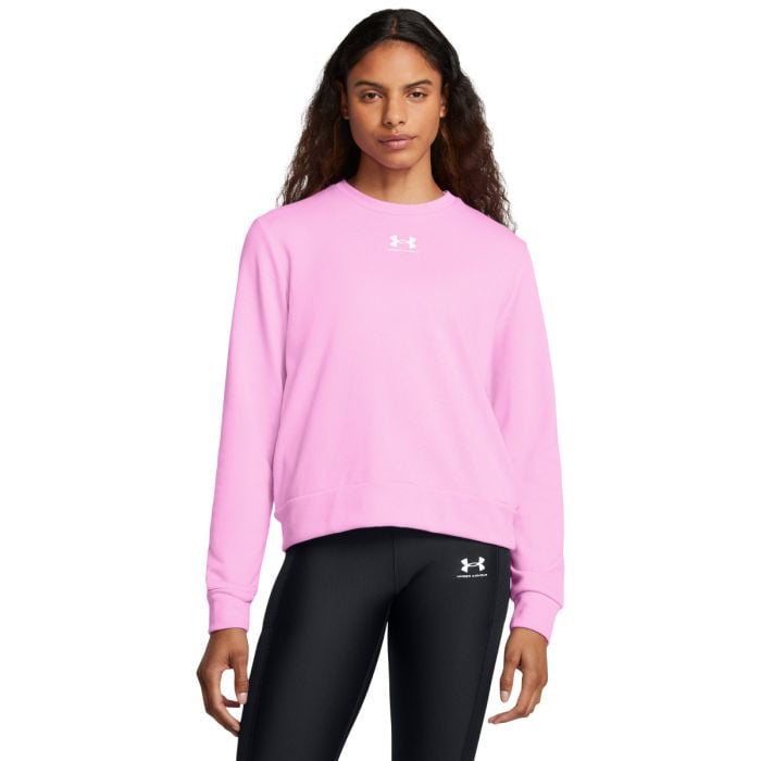 Rival Terry Crew női pulóver Pink - Under Armour XL