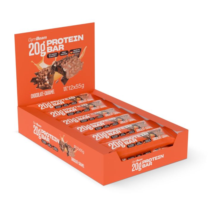 20 g Protein Bar - GymBeam 55 g - csokoládé karamell