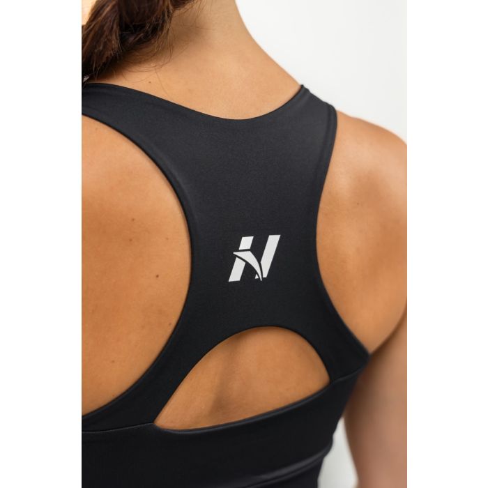 Sport Bra Racer Back Black - NEBBIA XS