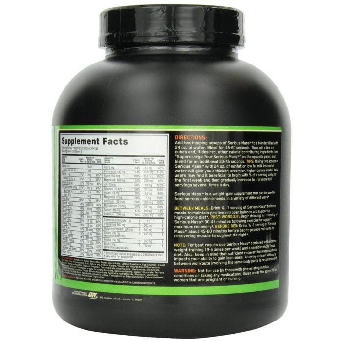Serious Mass - Optimum Nutrition 5450 g - csokoládé