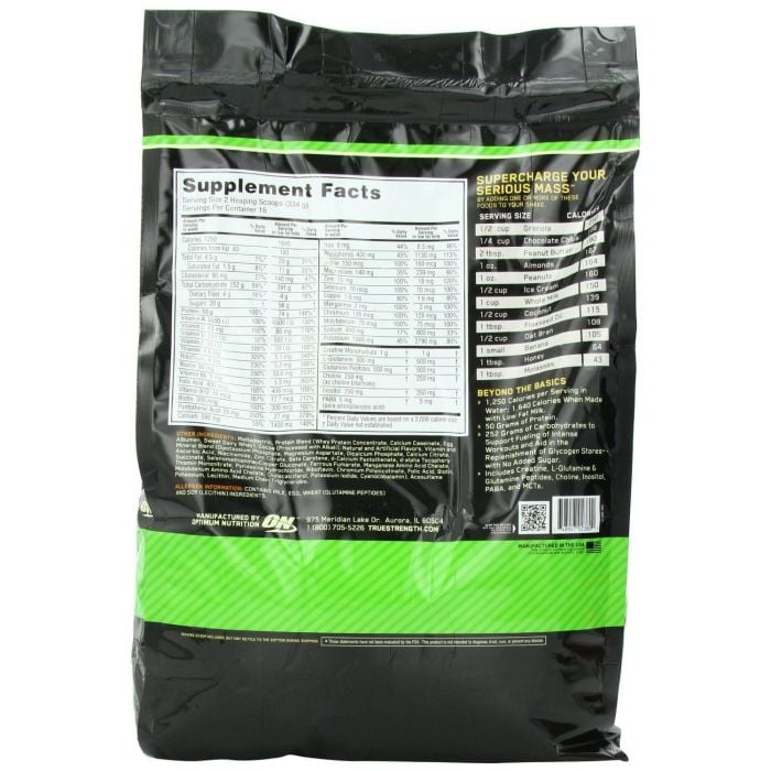 Serious Mass - Optimum Nutrition 5450 g - csokoládé