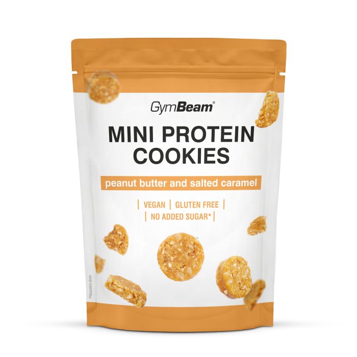 Mini Protein Cookies - GymBeam 100 g - mogyoróvaj és sós karamell