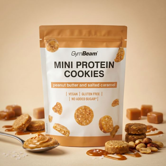 Mini Protein Cookies - GymBeam 100 g - mogyoróvaj-csoki
