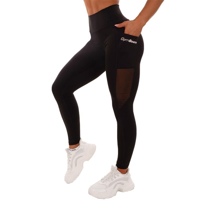 Mesh Panel női leggings Black - GymBeam M
