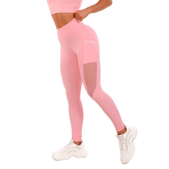 Mesh Panel női leggings Pink - GymBeam S