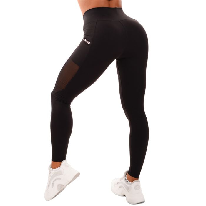 Mesh Panel női leggings Black - GymBeam M