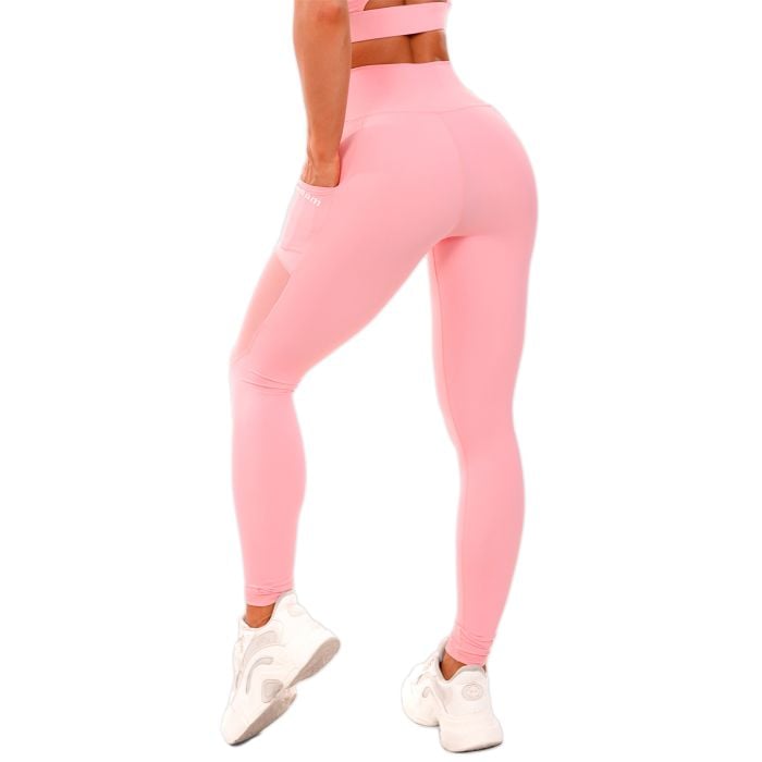 Mesh Panel női leggings Pink - GymBeam S