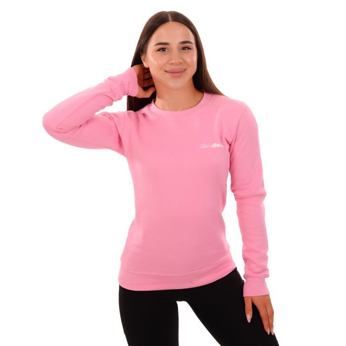 Basic Baby Pink női pulóver - GymBeam M