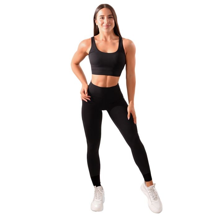 Mesh Panel női leggings Black - GymBeam M