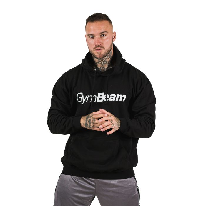 PRO Hoodie pulóver Black - GymBeam XL