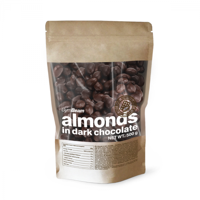 Almonds in dark chocolate - GymBeam