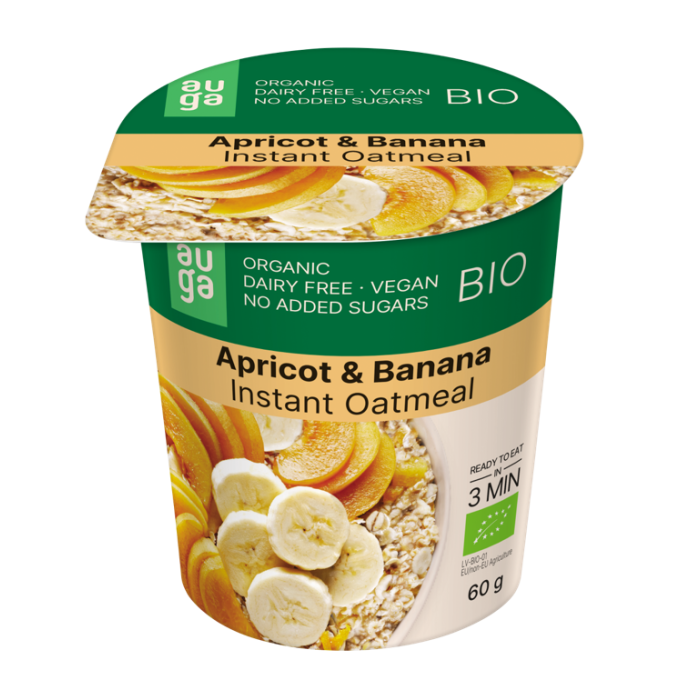 BIO Teljes kiőrlésű zabdara - Auga 60 g - erdei gyümölcs