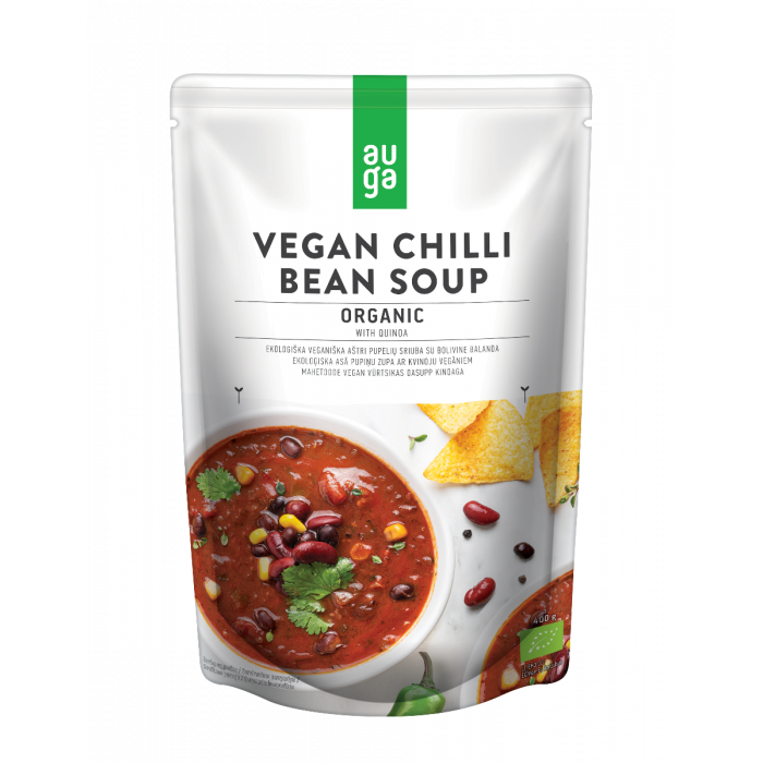Organic Vegan chilli bean soup - Auga