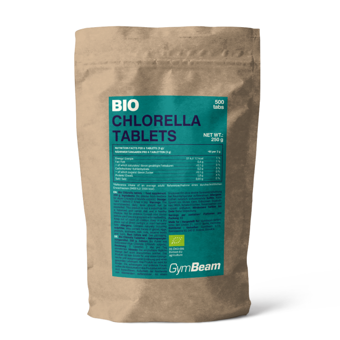 BIO Chlorella - GymBeam 500 tabl.