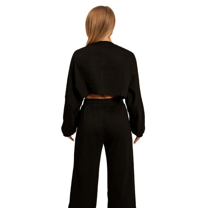 Bliss Cropped női pulóver Black - BeastPink S