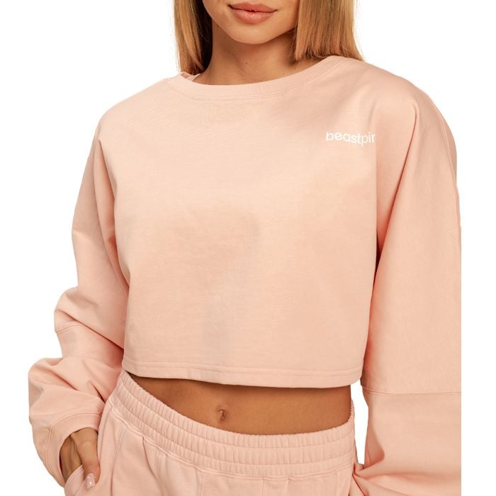 Bliss Cropped női pulóver Pink - BeastPink M