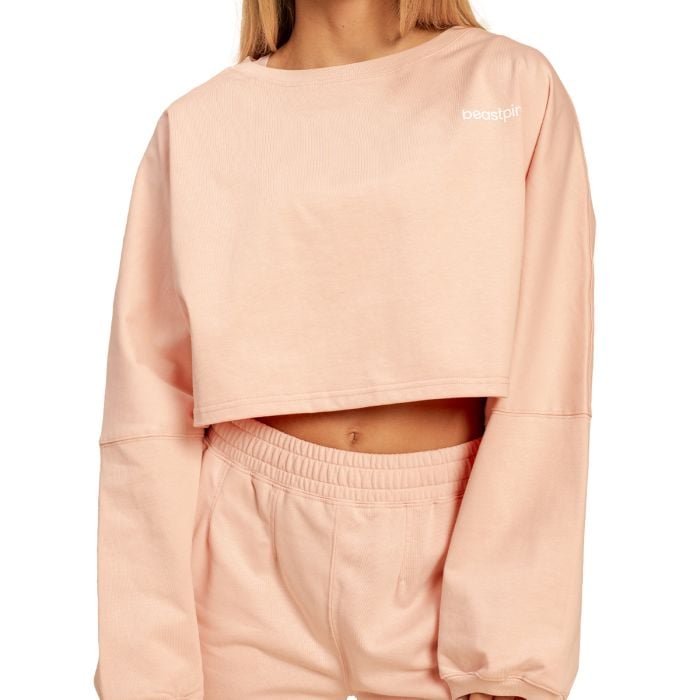 Bliss Cropped női pulóver Pink - BeastPink M