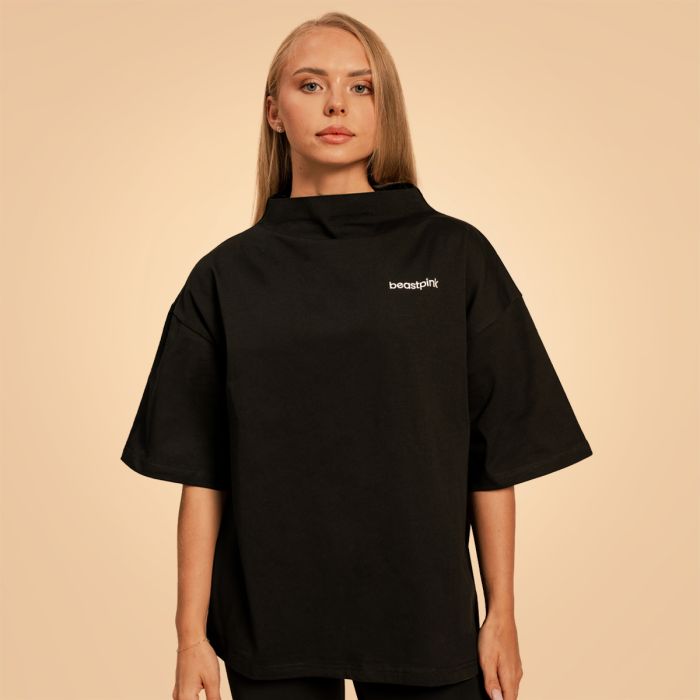 Bliss Oversized női felső Black - BeastPink M