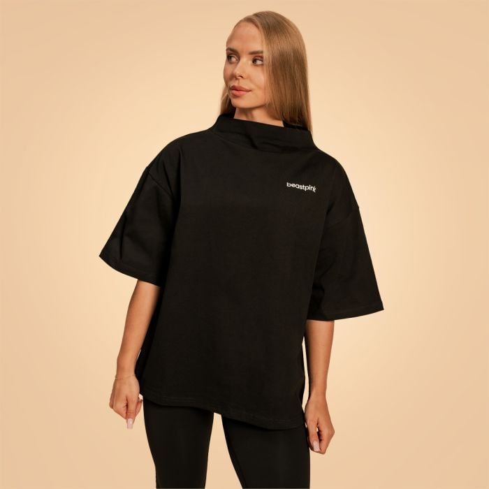 Bliss Oversized női felső Black - BeastPink M