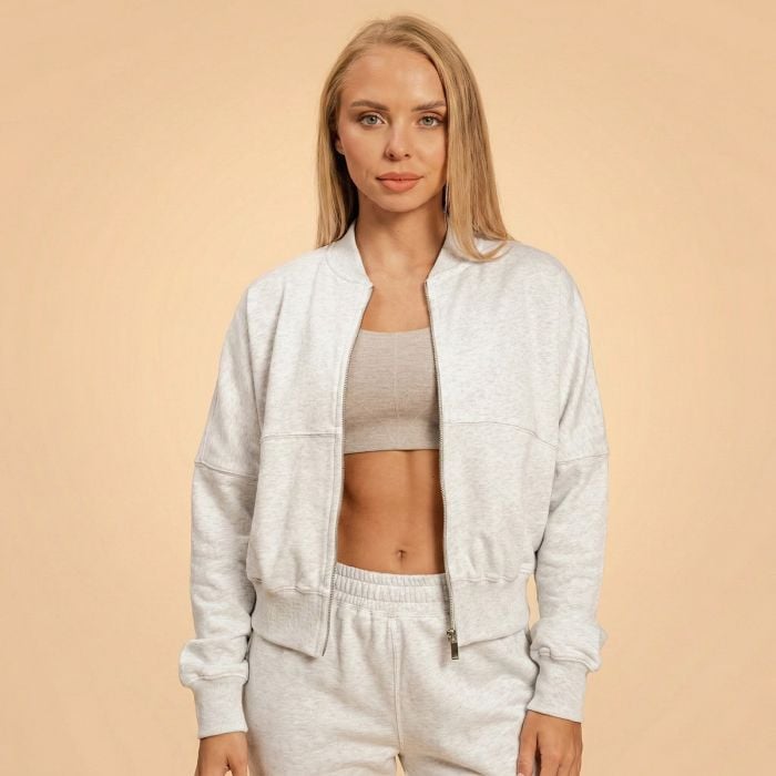 Bliss Zip-Up női pulóver Grey - BeastPink S
