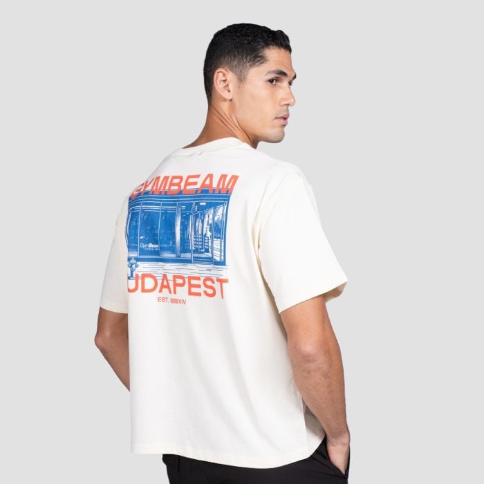 Budapest póló Cream - GymBeam M