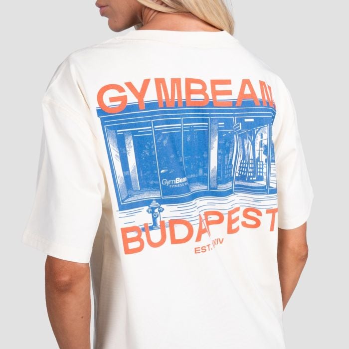 Budapest póló Cream - GymBeam M
