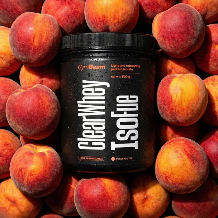 Clear Whey IsoFue - GymBeam 500 g - őszibarackos jegestea