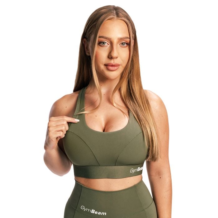Combat sportmelltartó Olive Grey - GymBeam M