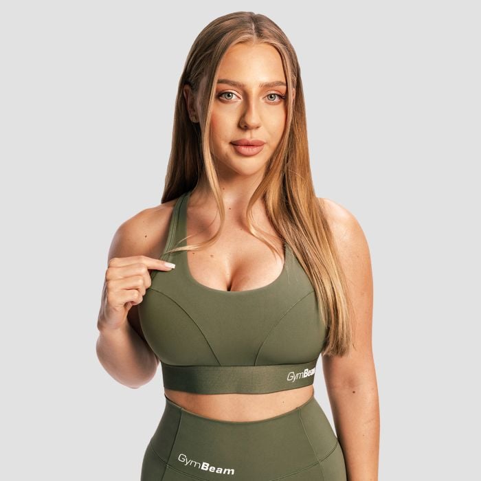 Combat sportmelltartó Olive Grey - GymBeam M