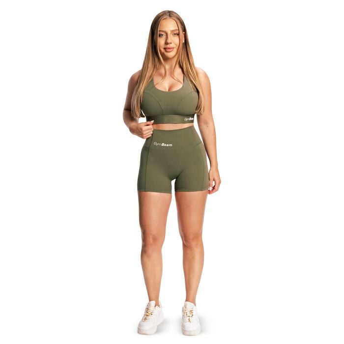 Combat sportmelltartó Olive Grey - GymBeam M
