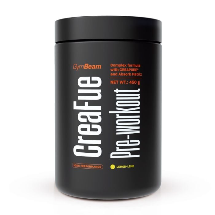 CreaFue Pre-workout - GymBeam 450 g - citrom-lime