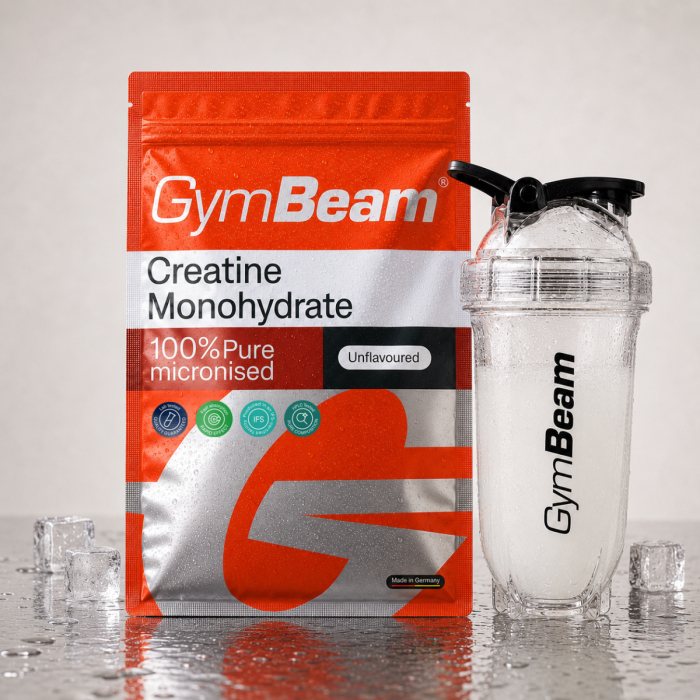 100% Mikronizált Kreatin-monohidrát - GymBeam 250 g - ízesítetlen - 01