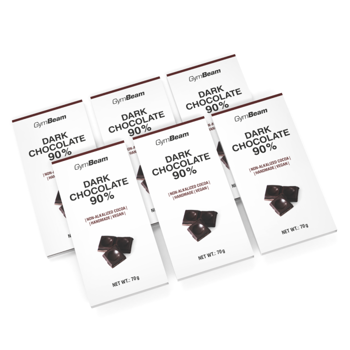90%-os étcsokoládé - GymBeam 70 g