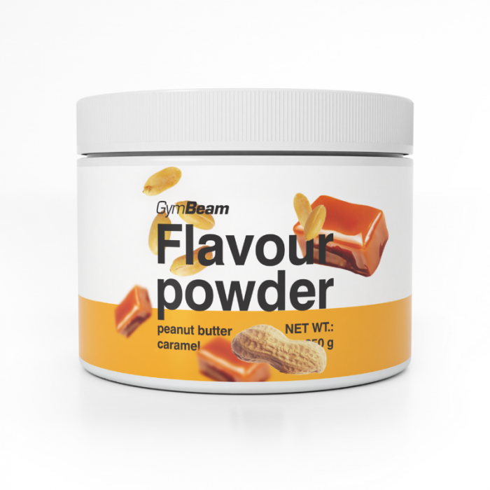 Flavour Powder – GymBeam 250 g - mogyoróvaj-karamell