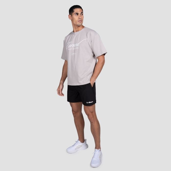 Earned polo Gray - GymBeam XXL