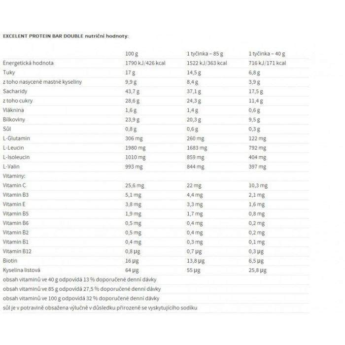 Excelent fehérje szelet 85 g - Nutrend 85 g - lime-papaya