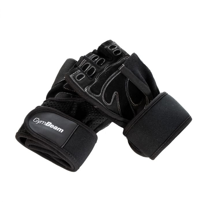 Fitness gloves Wrap black - GymBeam