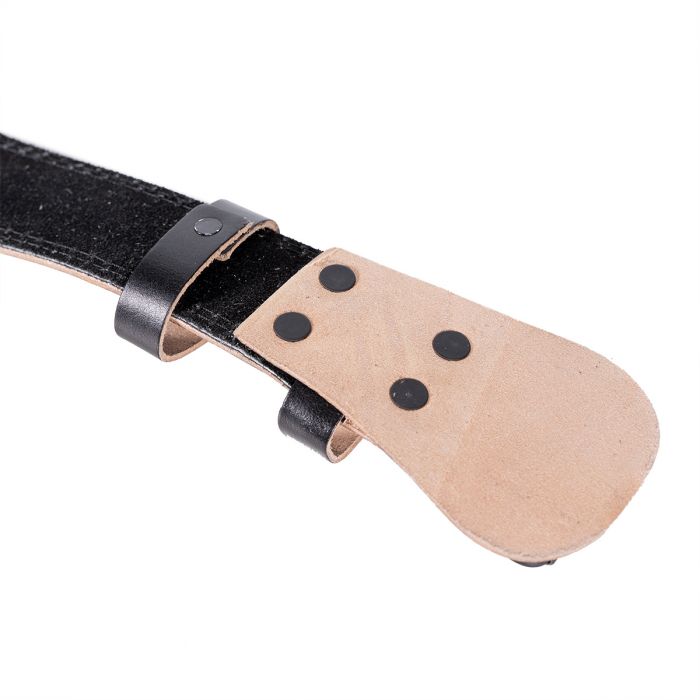 Full Leather Black edzőöv - GymBeam M