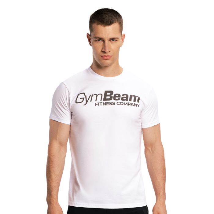 Fitness póló White - GymBeam XL