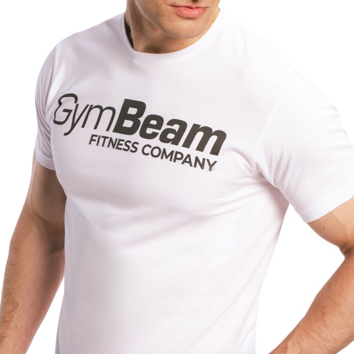 Fitness póló White - GymBeam XL