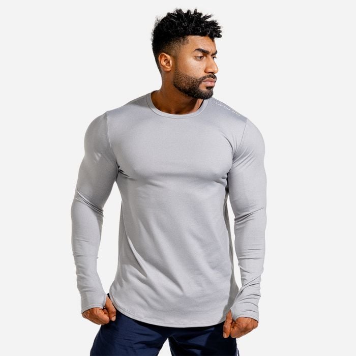 Long Sleeve T-shirt Statement Muscle Grey - Squat Wolf