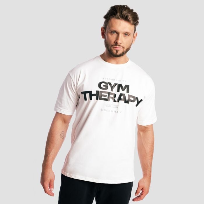 Gym Therapy póló White - GymBeam L