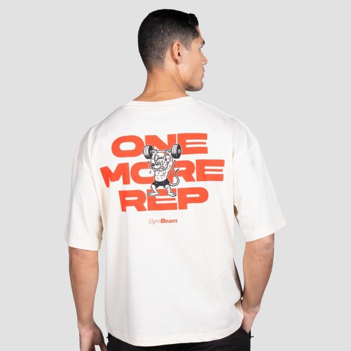 GymRat póló Cream - GymBeam L
