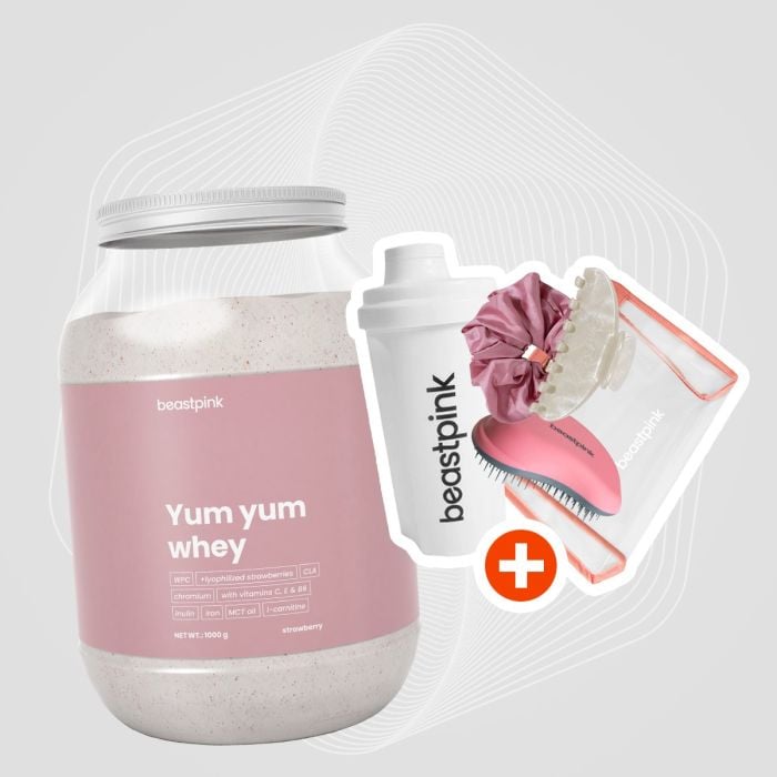 Protein Yum Yum Whey - BeastPink 30 g - karamellás keksz
