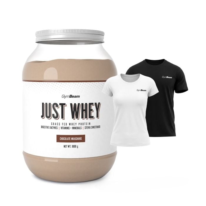 Just Whey Grass-Fed Protein – GymBeam 1000 g - csokis shake - 00