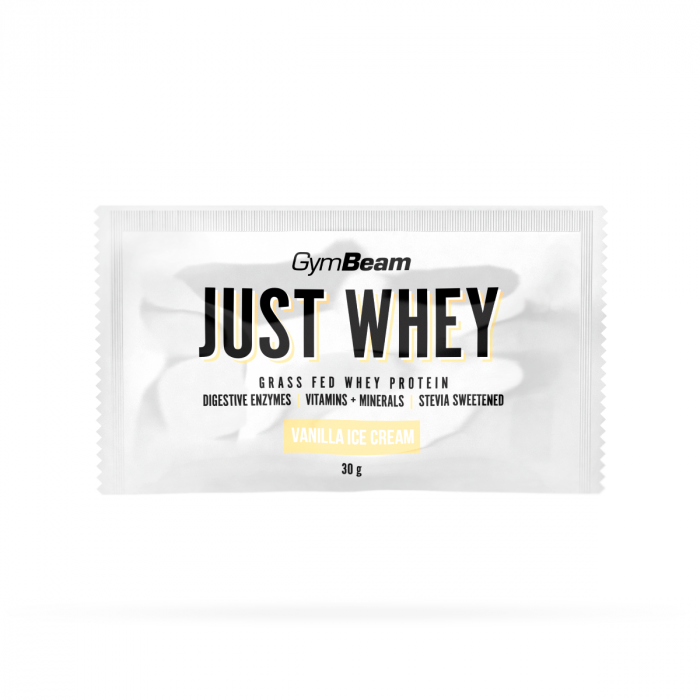 Just Whey termékminta - GymBeam 30 g - vanília fagylalt