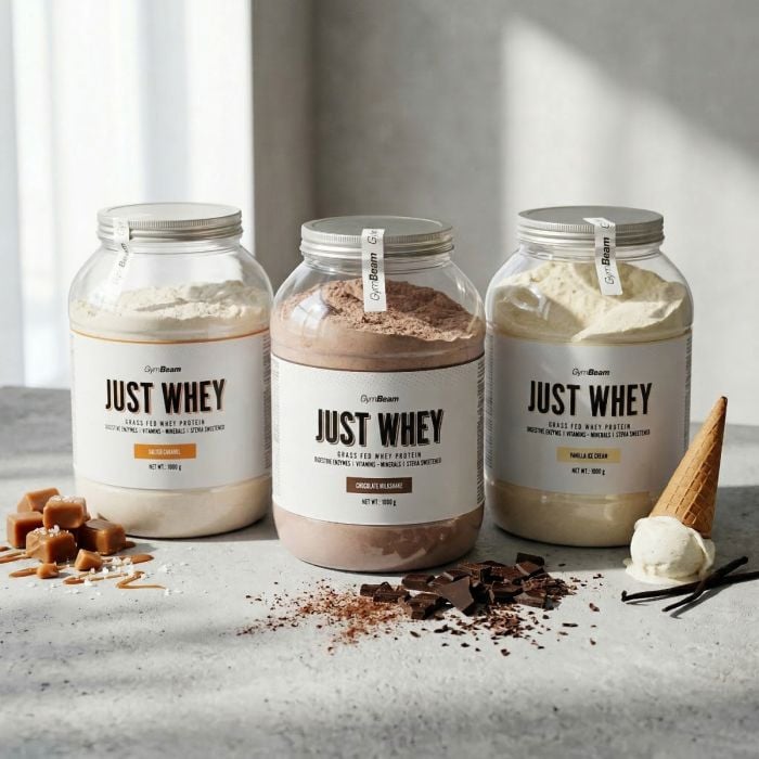 Just Whey Grass-Fed Protein – GymBeam 1000 g - csokis shake - 00