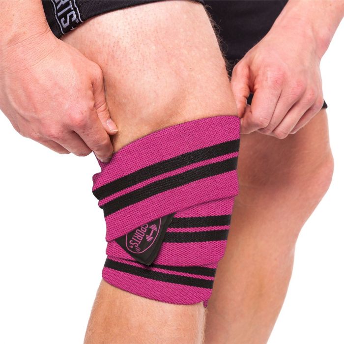 Knee wraps pink-black - C.P. Sports