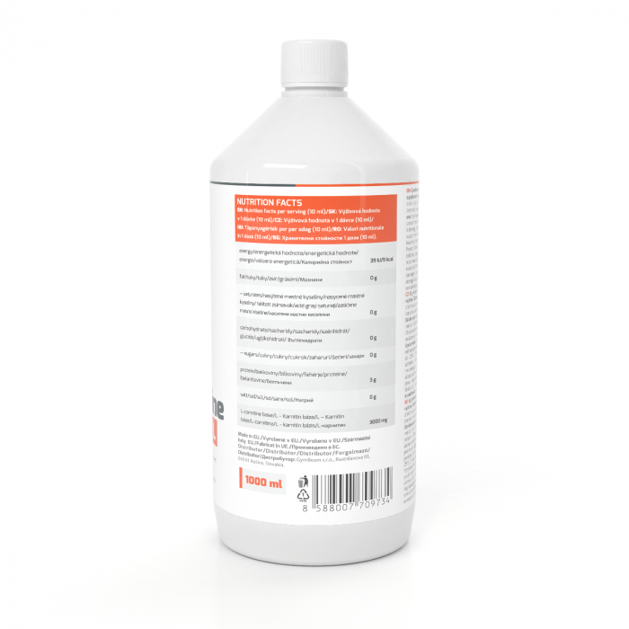 L-karnitin - GymBeam 500 ml - erdei gyümölcs